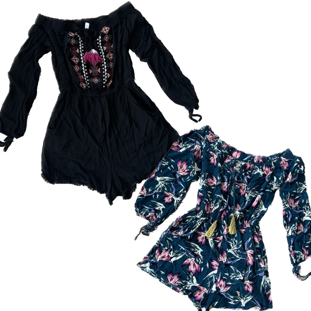 Xhilaration Off Shoulder Rompers
